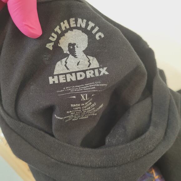 Jimi Hendrix T-Shirt Mens S (Tagged XL Fits Small) Atlanta Pop Festival 1970s - Picture 4 of 4